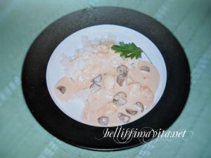 えびのクリームソース煮&ピラフ